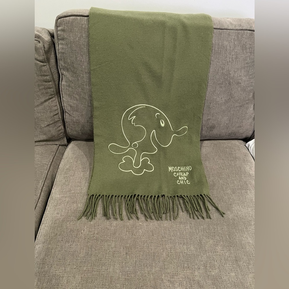Moschino Cheap And Chic Wool Scarf Vintage